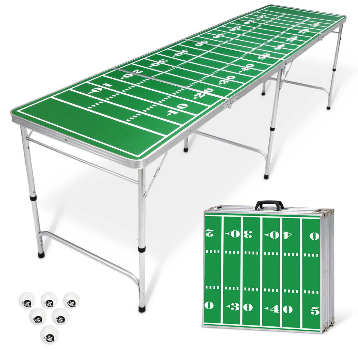 GoPong 8 Foot Portable Beer Pong / shops Tailgate Tables (L2)