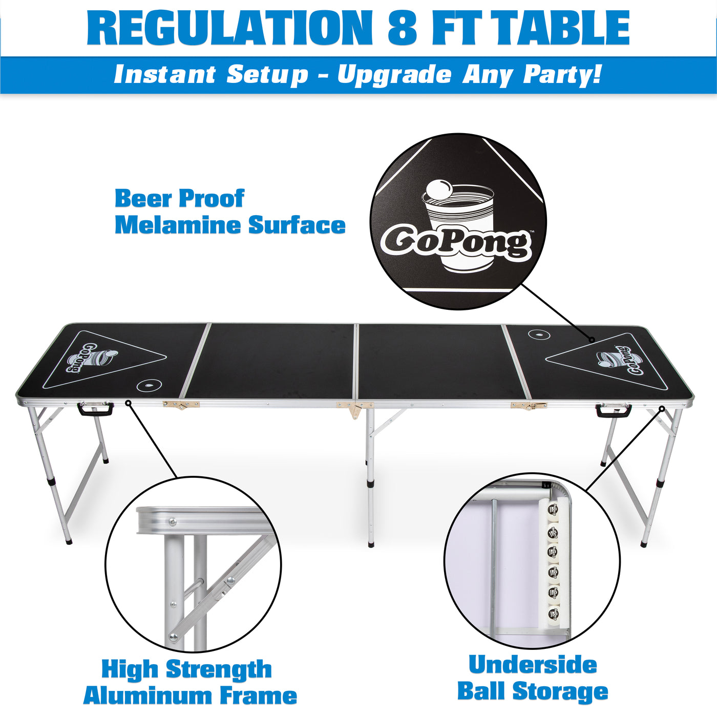 Portable Beer Pong Table –