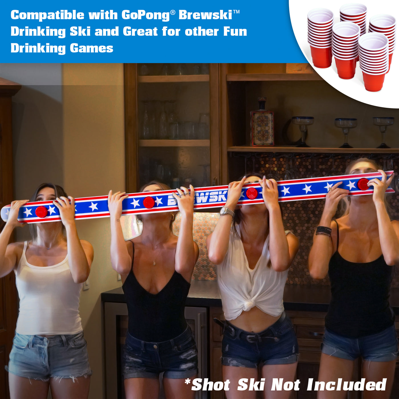  GoPong GoBig Red Party Cup Bowls - Disposable Plastic