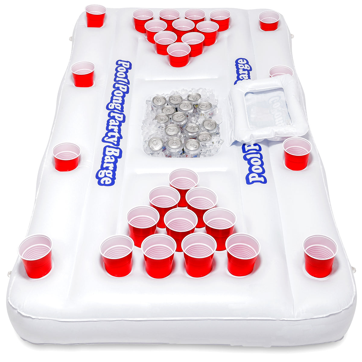 Gopong Original Floating Beer Pong Table With Cooler And Cup Holders